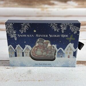 2025 Snowman Sleigh Ride $2 1 oz Silver Proof Coin PAMP Solomon Islands – New